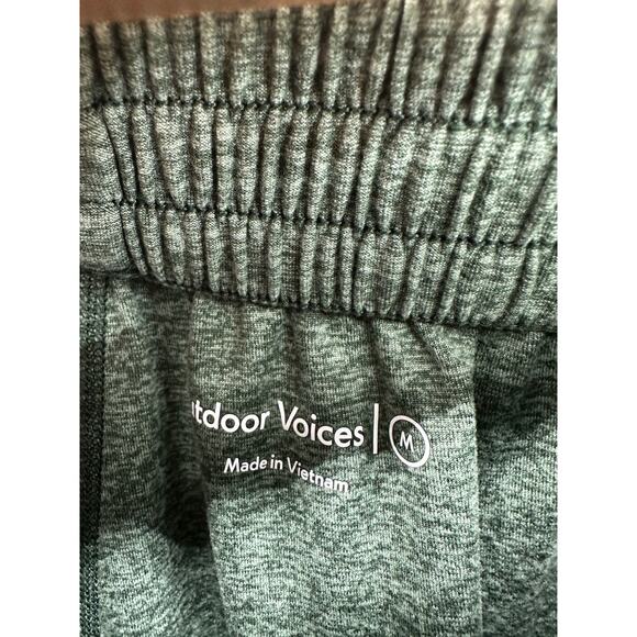 Outdoor Voices Pants Men MEDIUM Green All Day Drawstring Sweatpants - Picture 6 of 8
